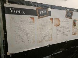 Vœux manuscrits de 1905 et 1910