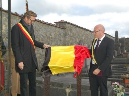 Cérémonie au cimetière de Gérin, 10 novembre 2014.