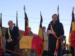 Cérémonie au cimetière de Sommière, 10 novembre 2014.