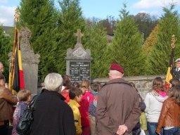 Cérémonie au cimetière de Weillen, 10 novembre 2014.