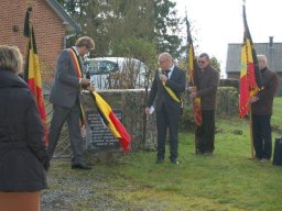 Inauguration de la pierre commémorative d’Onhaye.
