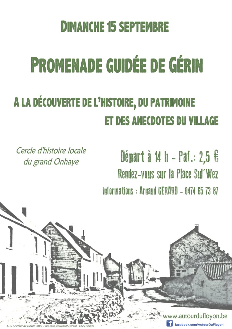Visuel d’archive de la visite guidée du village de Gérin.