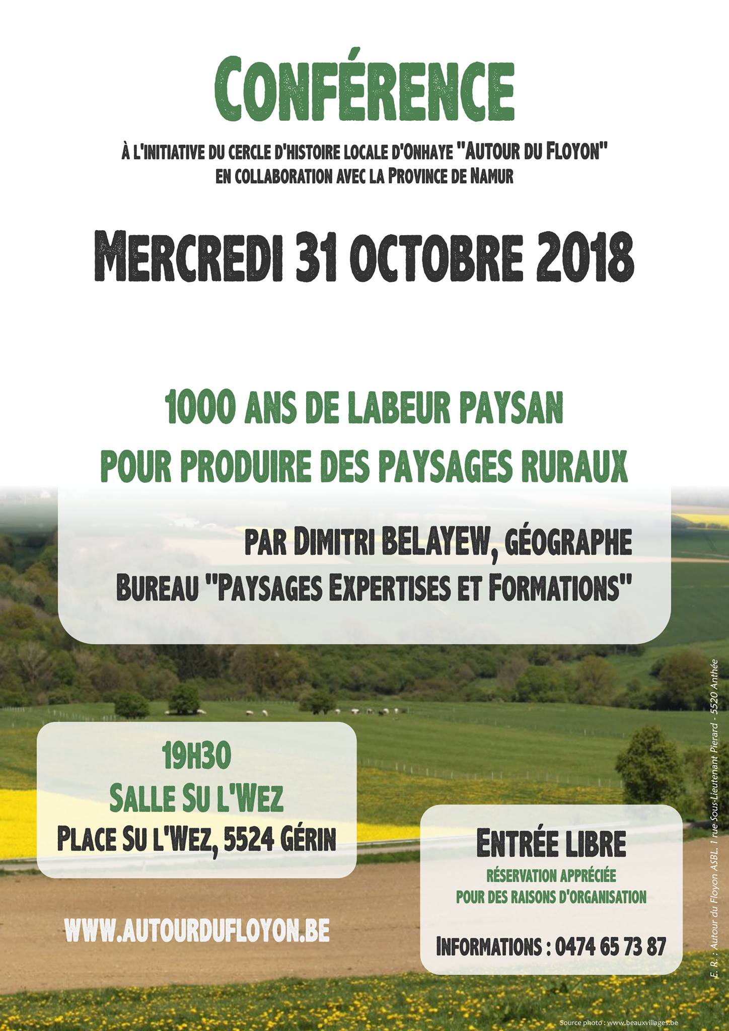 Visuel d’archive de la conférence sur les paysages ruraux.