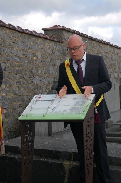 Cérémonie de parrainage des sépultures au cimetière de Sommière, le 10 novembre 2014