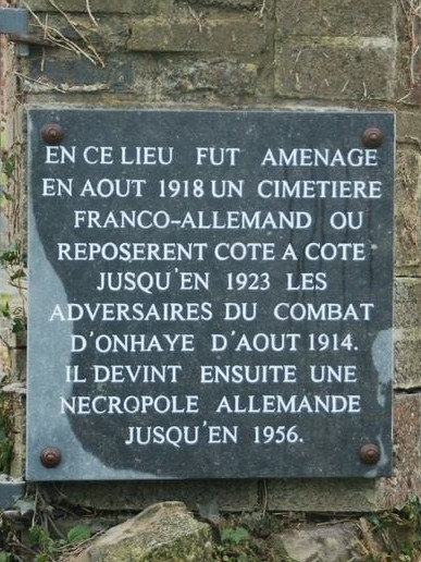 Inauguration d’une pierre commémorative à Anthée, le 11 novembre 2014